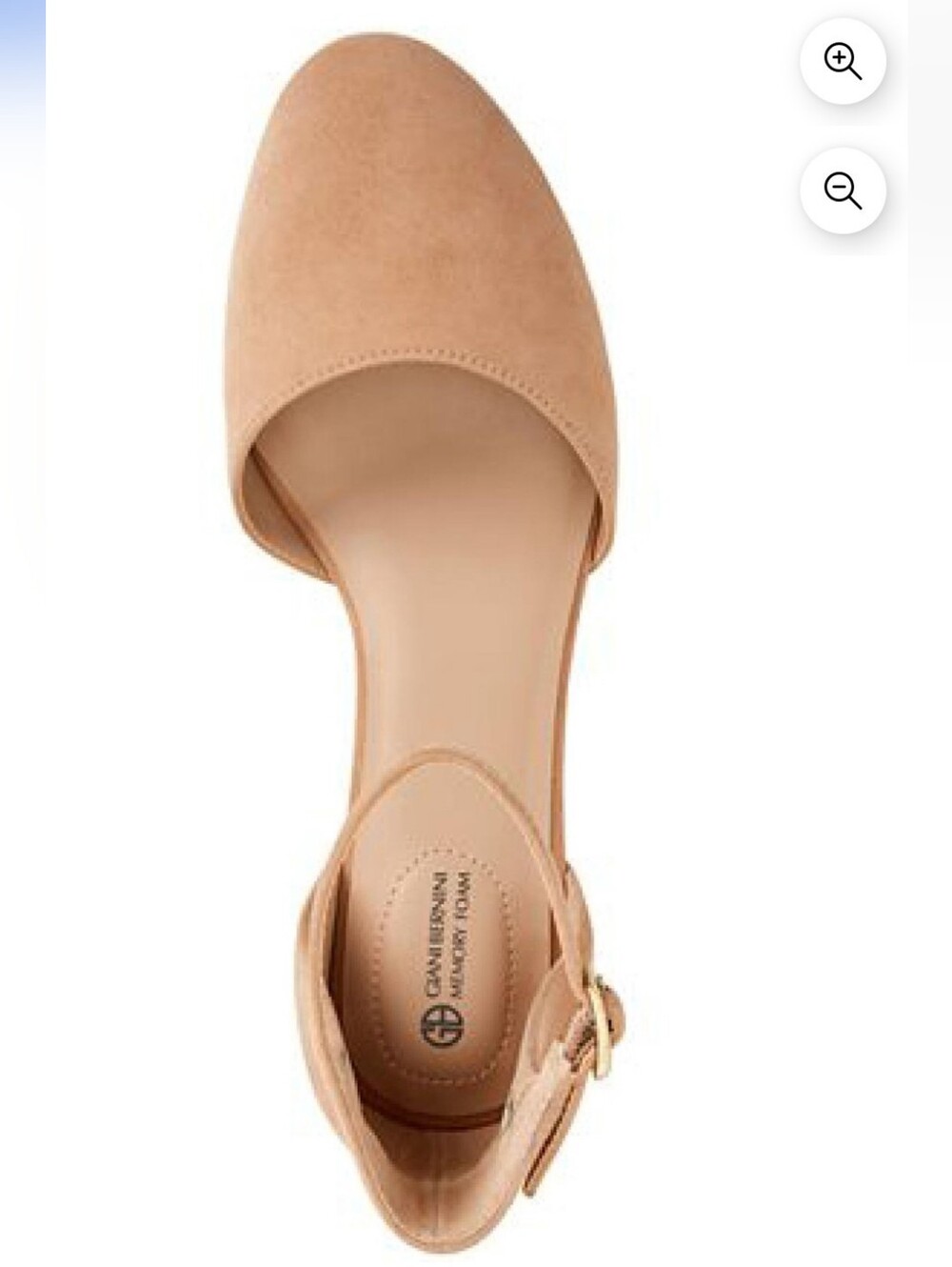Giani Bernini Women's Ankle Strap Block Heel Pump - Nude - Picture 2 of 6